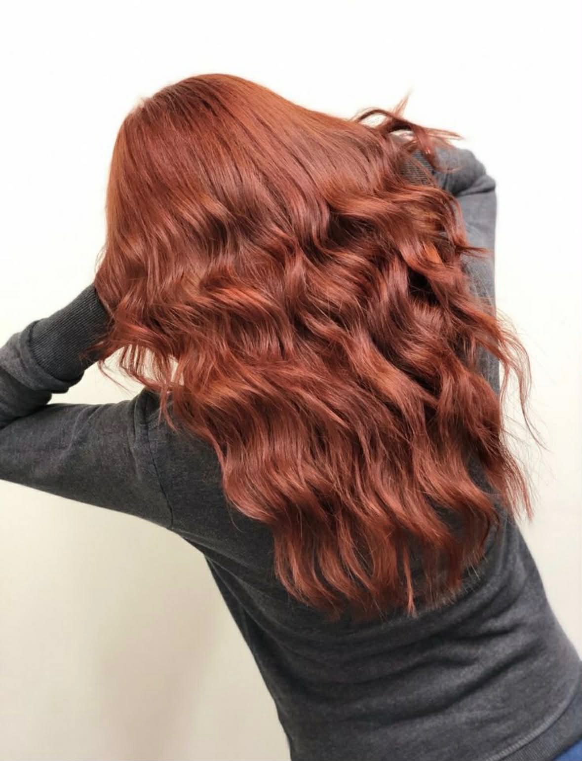 Copper red waves