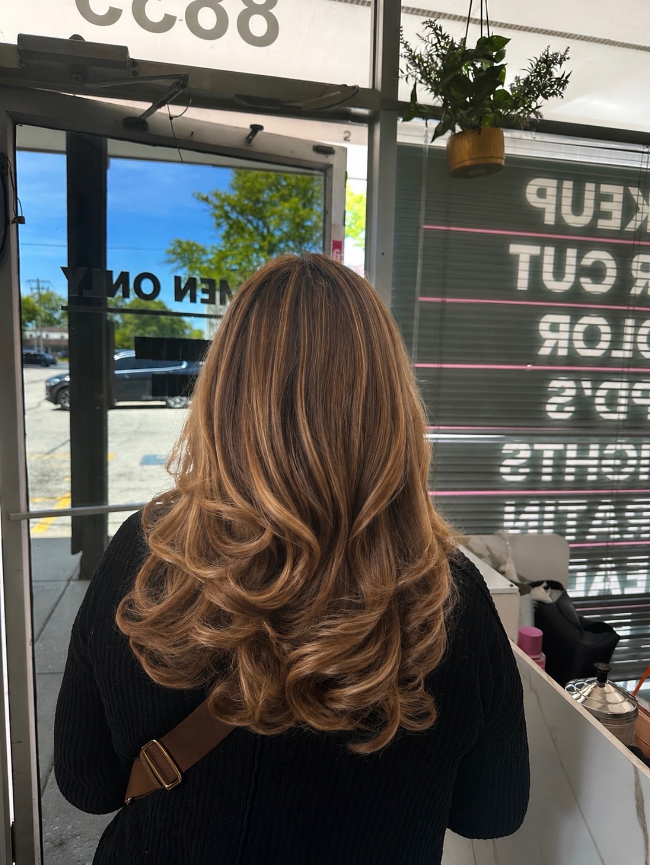 Honey highlights & blowout