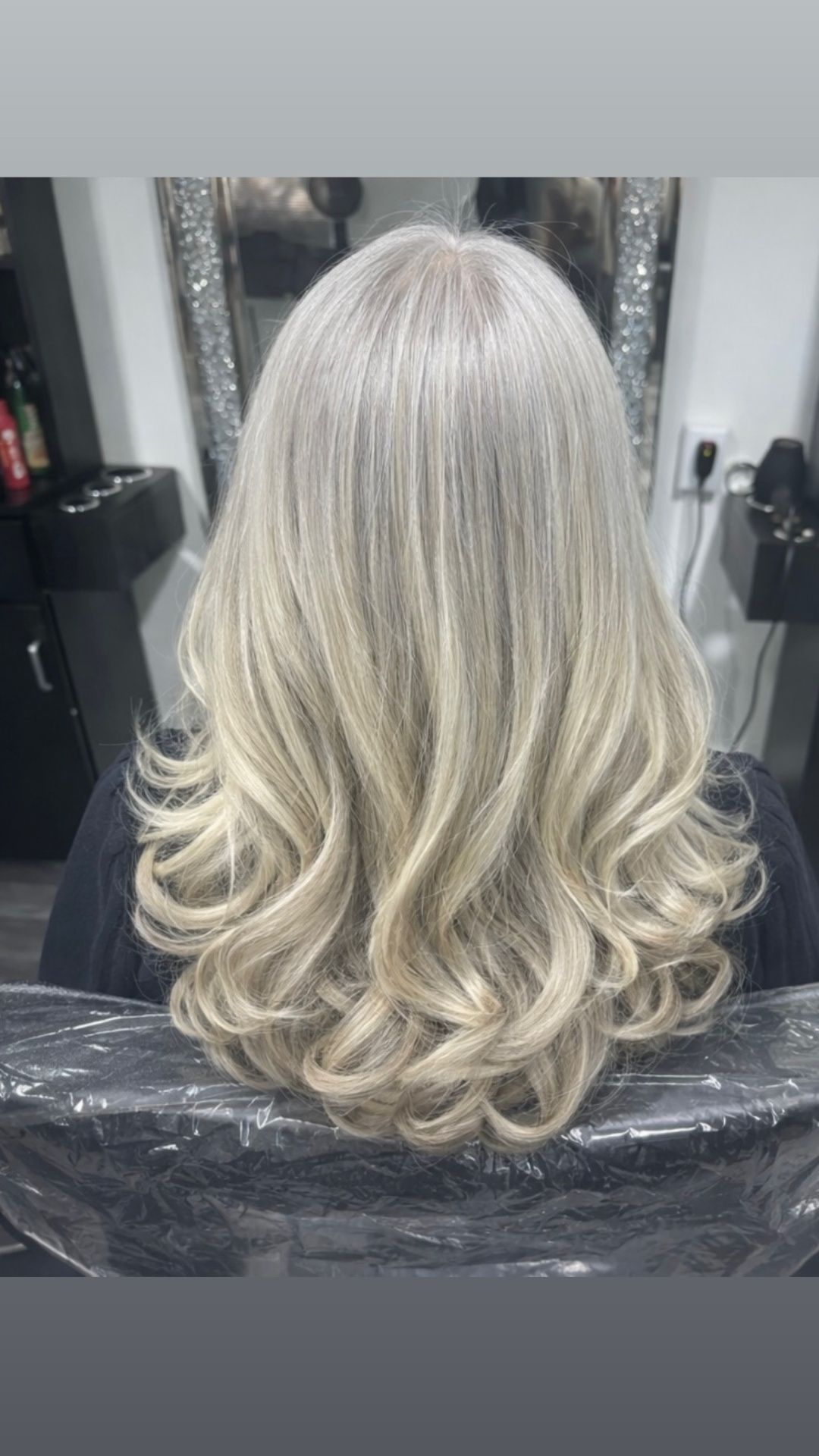 Icy platinum blonde